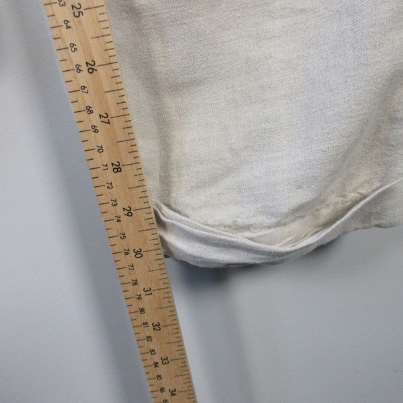 Club Room Pleated Dress Pants Men 33 Beige Linen Trouser Casual Work Office 490 - Picture 12 of 16